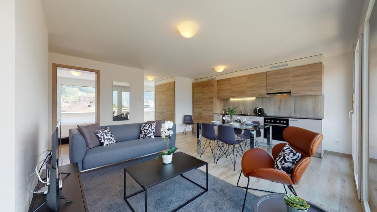 Nonanteneuf Appart Hotel Aigle - Contactless Check-In ภายนอก รูปภาพ